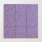 Purple Constellations Wood Wall Art Gallery Image 1
