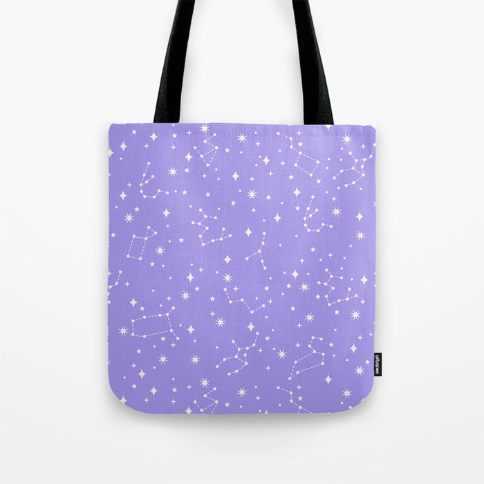 Purple Constellations Tote Bag Gallery Image 1
