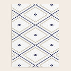 Southwestern Geometric - Tan Navy White Poster Gallery Image 4