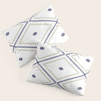 Southwestern Geometric - Tan Navy White Pillow Sham Gallery Image 3