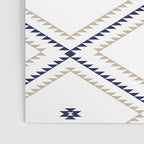 Southwestern Geometric - Tan Navy White Poster Gallery Image 3