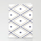Southwestern Geometric - Tan Navy White Stationery Card Gallery Image 2