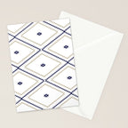 Southwestern Geometric - Tan Navy White Stationery Card Gallery Image 2