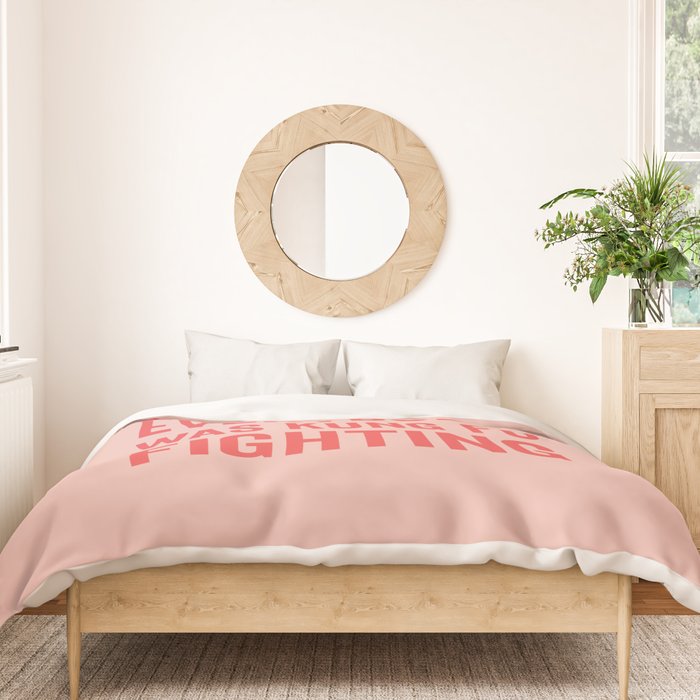Surely Not Everybody Was Kung Fu Fighting, Funny Quote Duvet Cover Gallery Image 3