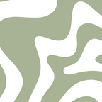 Liquid Swirl Abstract Pattern in Sage Green and White Coffee Mug Gallery Image 2