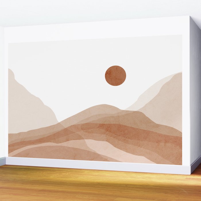 Desert Landscape II Wall Mural Gallery Image 2