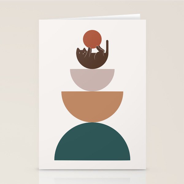 Cat Landscape 82 Stationery Card Gallery Image 2