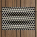 Intricate Geometric Floral Pattern Outdoor Rug Gallery Image 1