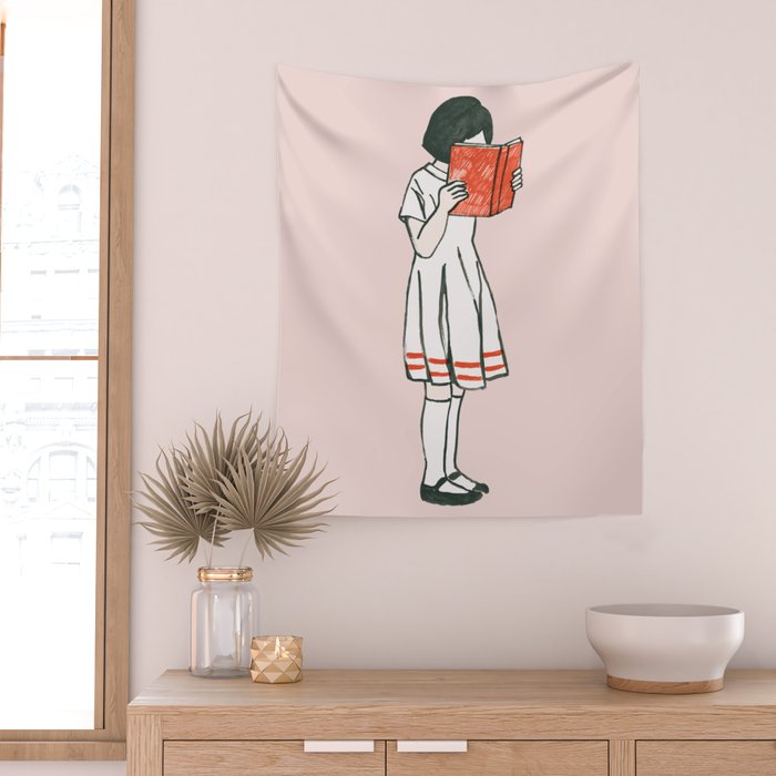 Avid reader Wall Tapestry Gallery Image 2