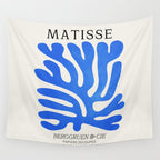 Marseille Blue: Matisse Color Paper Cutouts 03 Wall Tapestry Gallery Image 4