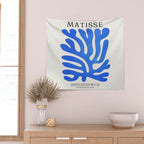 Marseille Blue: Matisse Color Paper Cutouts 03 Wall Tapestry Gallery Image 2