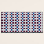 Gingham checker seamless pattern Desk Mat Gallery Image 3