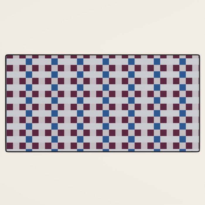 Gingham checker seamless pattern Desk Mat Gallery Image 3