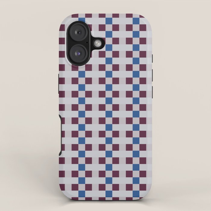 Gingham checker seamless pattern iPhone Case Gallery Image 1