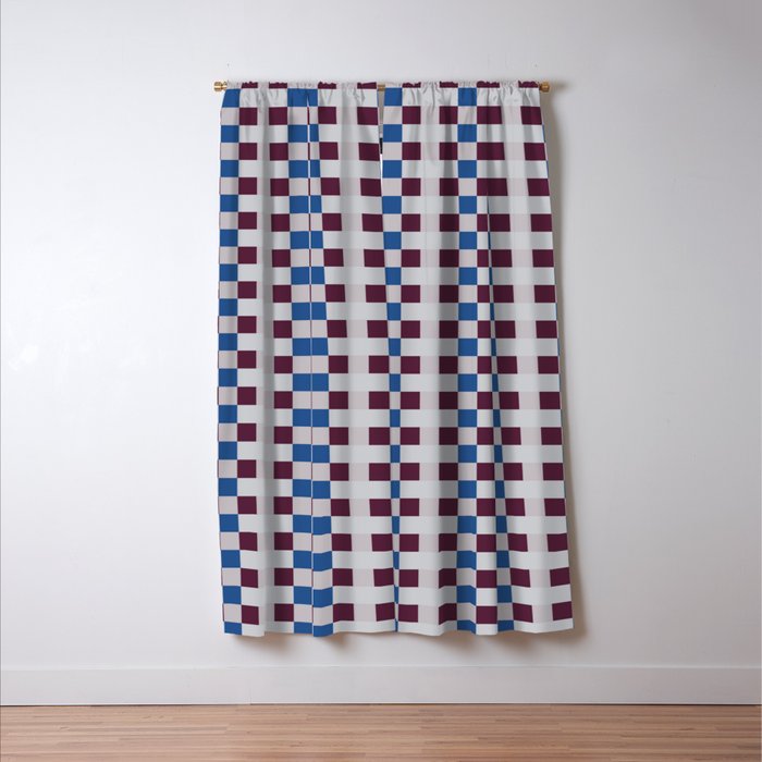 Gingham checker seamless pattern Window Curtain Gallery Image 3