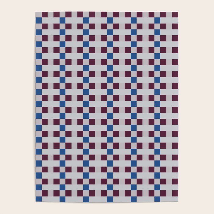 Gingham checker seamless pattern Poster Gallery Image 4