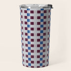 Gingham checker seamless pattern Travel Mug Gallery Image 2