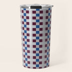 Gingham checker seamless pattern Travel Mug Gallery Image 1