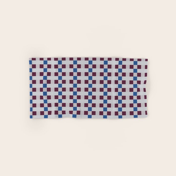 Gingham checker seamless pattern Bath Towel Gallery Image 1