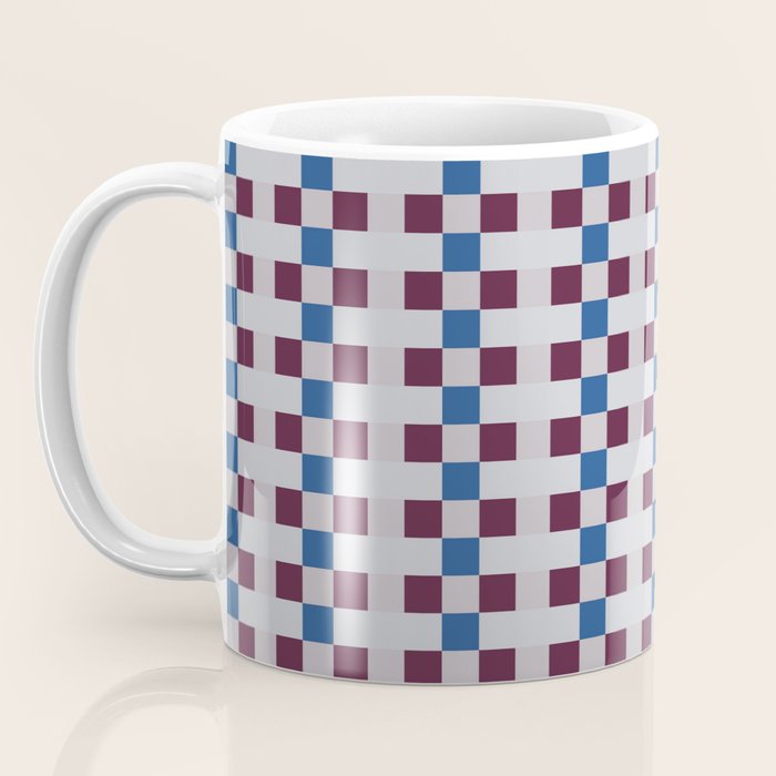 Gingham checker seamless pattern Coffee Mug Gallery Image 3