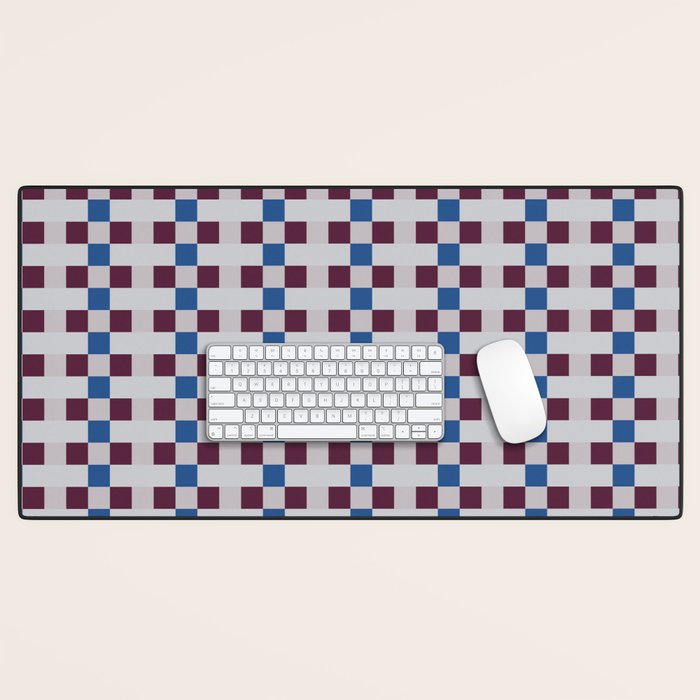 Gingham checker seamless pattern Desk Mat Gallery Image 1