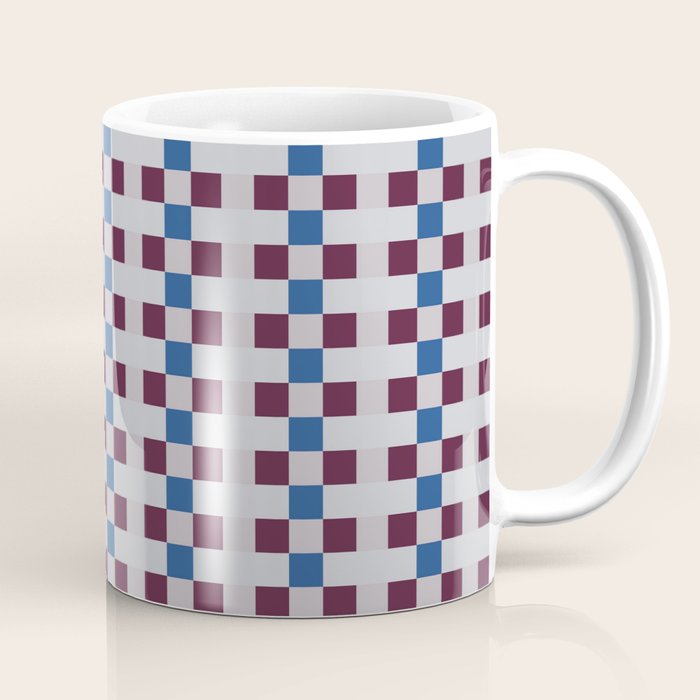 Gingham checker seamless pattern Coffee Mug Gallery Image 1