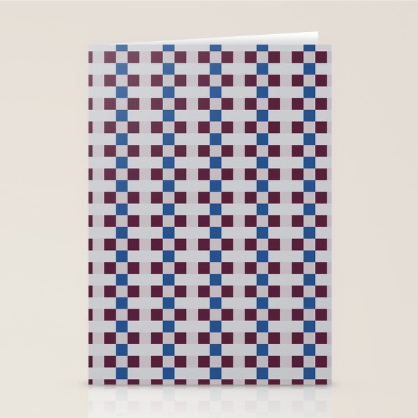 Gingham checker seamless pattern Stationery Card Gallery Image 1