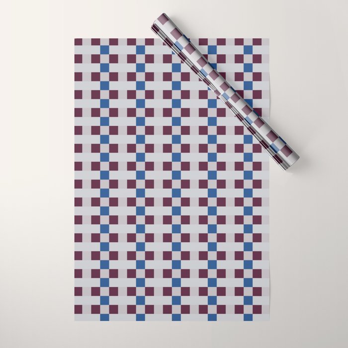 Gingham checker seamless pattern Wrapping Paper Gallery Image 1