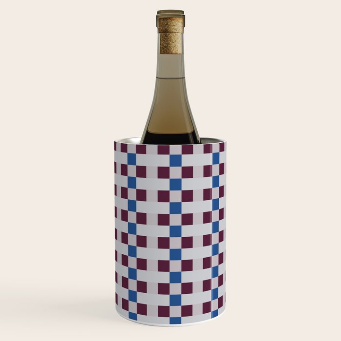 Gingham checker seamless pattern Wine Chiller Gallery Image 1