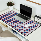 Gingham checker seamless pattern Desk Mat Gallery Image 2