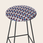 Gingham checker seamless pattern Stool Gallery Image 2