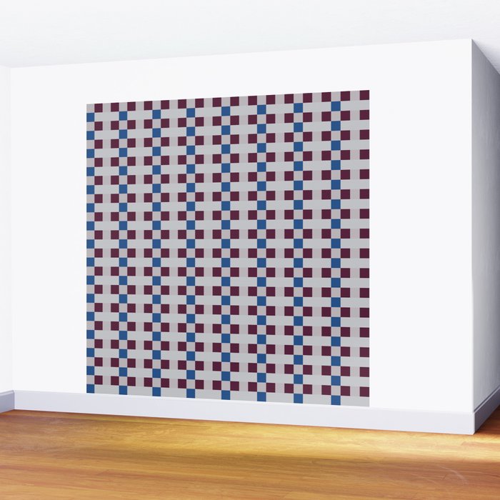 Gingham checker seamless pattern Wall Mural Gallery Image 2