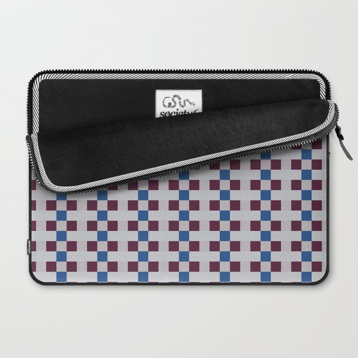 Gingham checker seamless pattern Laptop Sleeve Gallery Image 2