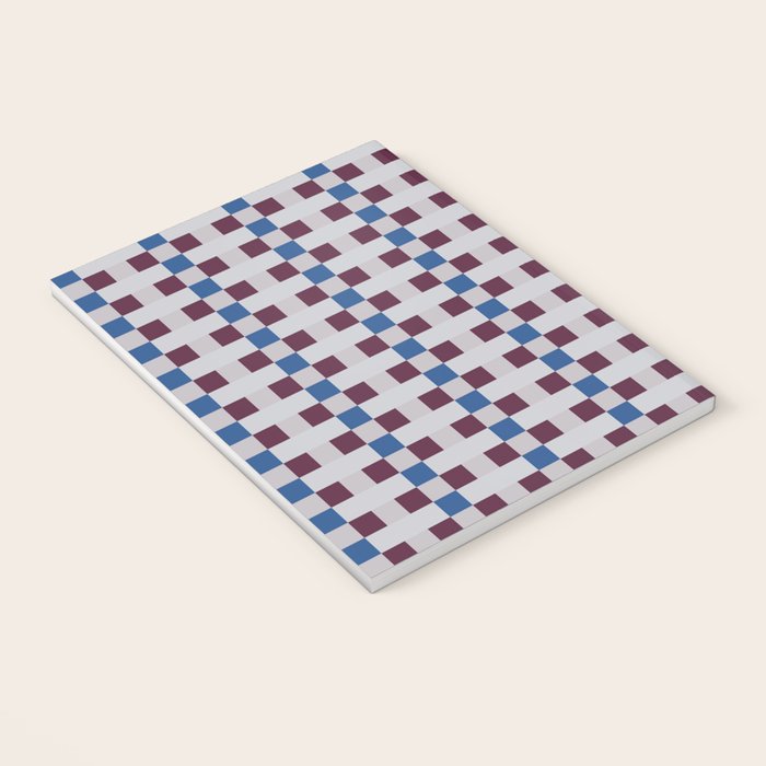 Gingham checker seamless pattern Notebook Gallery Image 3