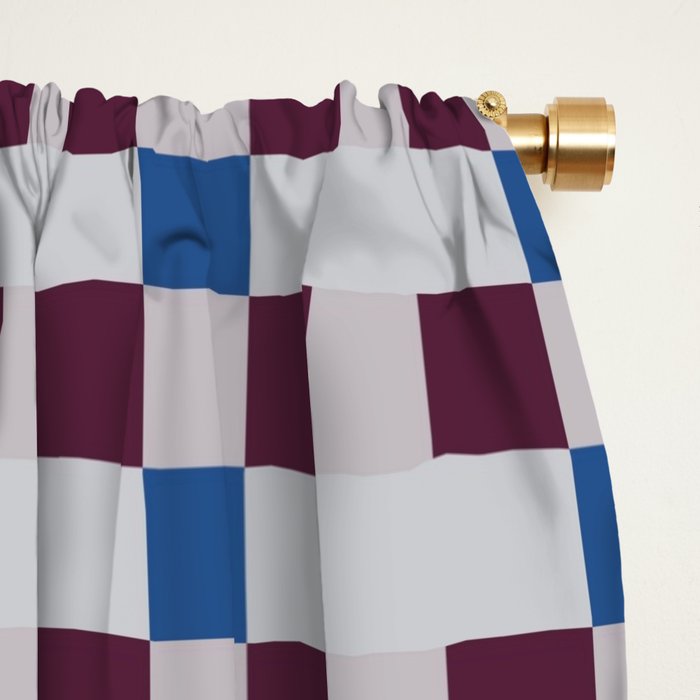 Gingham checker seamless pattern Window Curtain Gallery Image 2