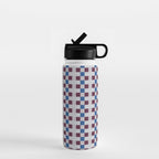 Gingham checker seamless pattern Water Bottle Gallery Image 1