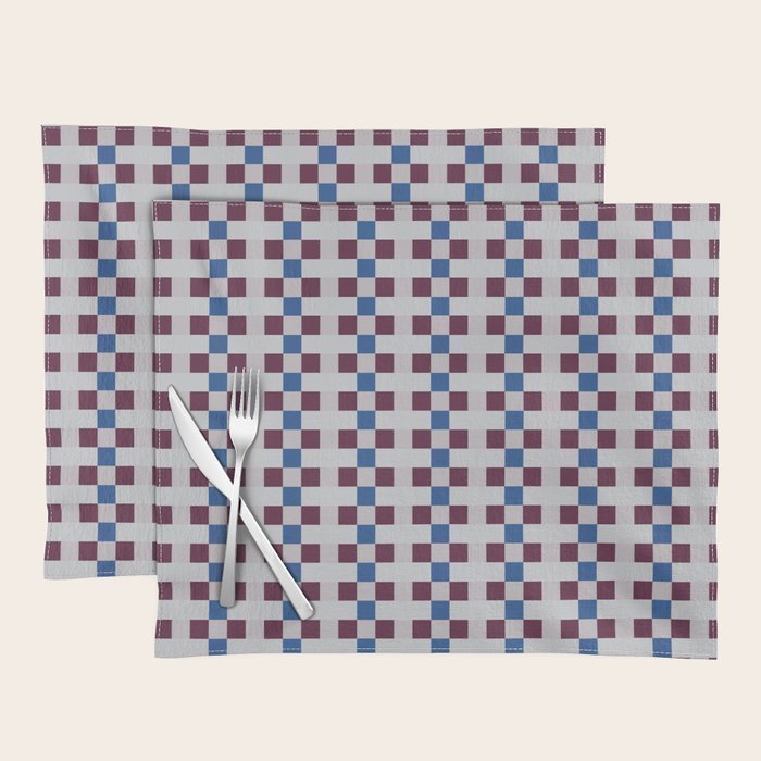 Gingham checker seamless pattern Placemat Gallery Image 1