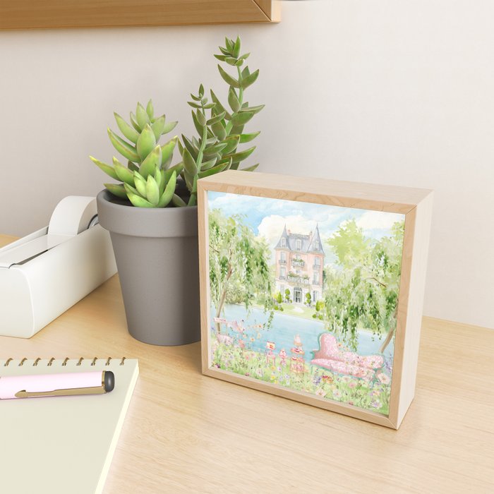 Wild flower meadow picnic in the French countryside Mini Art Print Gallery Image 2