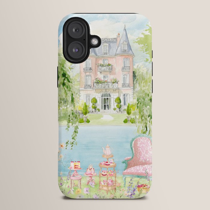 Wild flower meadow picnic in the French countryside iPhone Case Gallery Image 14