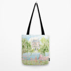 Wild flower meadow picnic in the French countryside Tote Bag Gallery Image 2