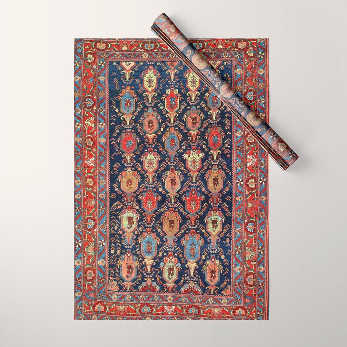 Bijar Kurdish Northwest Persian Rug Print Wrapping Paper Gallery Image 1