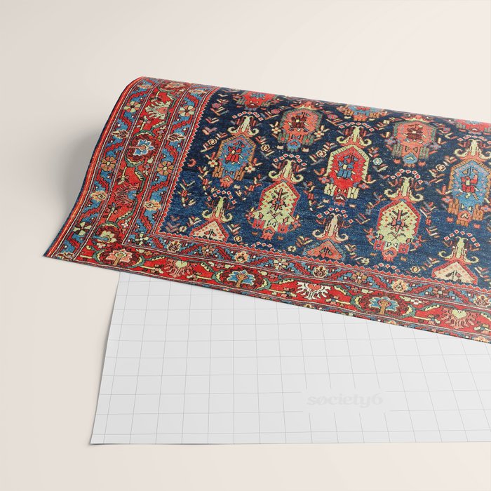 Bijar Kurdish Northwest Persian Rug Print Wrapping Paper Gallery Image 2