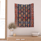 Bijar Kurdish Northwest Persian Rug Print Wall Tapestry Gallery Image 2
