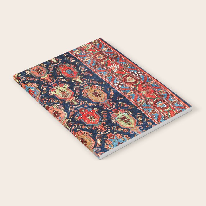 Bijar Kurdish Northwest Persian Rug Print Notebook Gallery Image 1