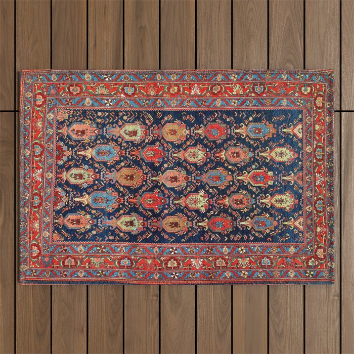 Bijar Kurdish Northwest Persian Rug Print Outdoor Rug Gallery Image 1