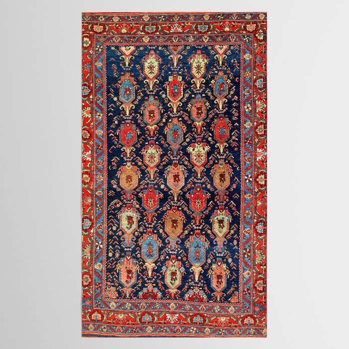 Bijar Kurdish Northwest Persian Rug Print Tablecloth Gallery Image 2
