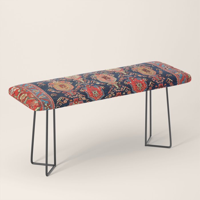 Bijar Kurdish Northwest Persian Rug Print Bench Gallery Image 1