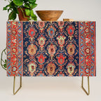 Bijar Kurdish Northwest Persian Rug Print Credenza Gallery Image 1