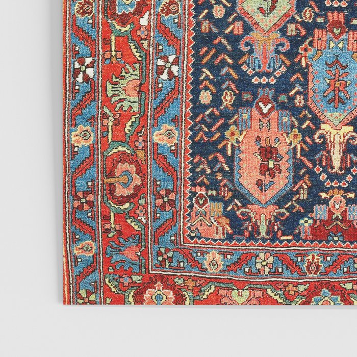 Bijar Kurdish Northwest Persian Rug Print Poster Gallery Image 3