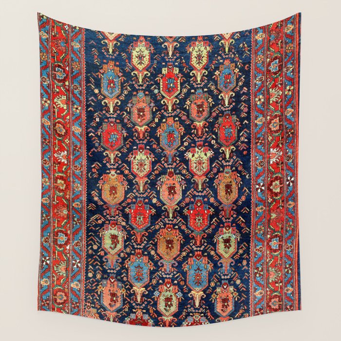 Bijar Kurdish Northwest Persian Rug Print Wall Tapestry Gallery Image 4